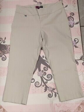 Peck & Peck Light Tan Cropped Pants